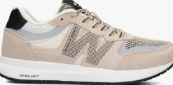 beige woden lage sneakers rigmor open mesh
