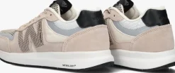 beige woden lage sneakers rigmor open mesh
