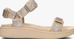 WODEN platte sandalen line glitter>DAMES Sandalen