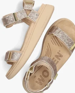 WODEN platte sandalen line glitter><noscript><img width=