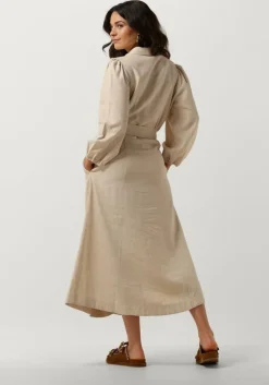 Y.A.S. midi jurk yasflaxy 3/4 linen shirt dress><noscript><img width=