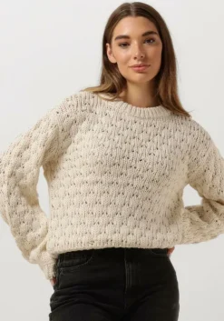 beige y.a.s. trui yasbubba ls knit pullover s.