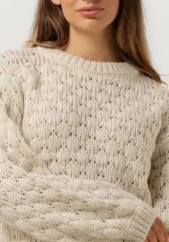 beige y.a.s. trui yasbubba ls knit pullover s.