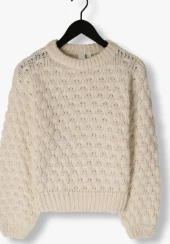 beige y.a.s. trui yasbubba ls knit pullover s.