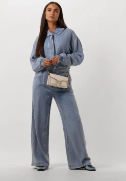 blauwe aaiko pantalon rocia ten 522