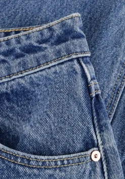 blauwe abrand jeans wide jeans super wide chantell