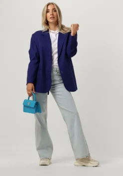 blauwe alix the label blazer ladies woven boucle oversized blazer