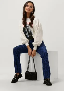 ALIX THE LABEL e flared broek ladies woven sketchy animal flared pants><noscript><img width=