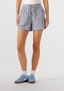 blauwe another label korte broek romane short