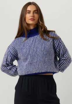 blauwe another label trui elis knitted pull