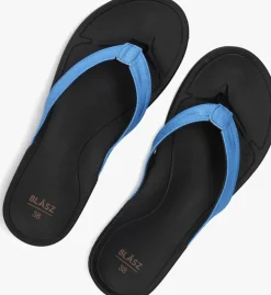 blauwe blasz teenslippers bella 2402