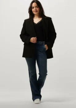 blauwe by-bar flared broek leila pant t