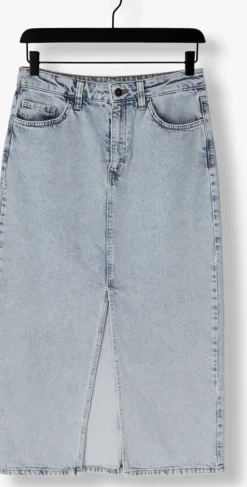 blauwe by-bar midirok elba denim skirt