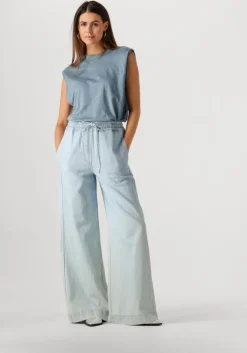 blauwe by-bar top mason linnen top