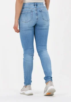 blauwe calvin klein skinny jeans mid rise skinny