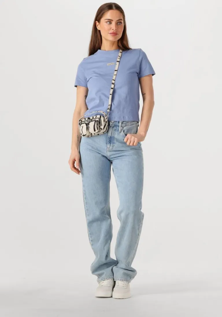 CALVIN KLEIN e t-shirt placed institutional baby tee>DAMES Tops & T-Shirts