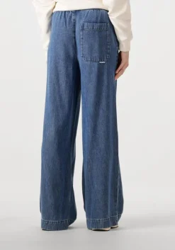 blauwe catwalk junkie wijde broek denim jogger
