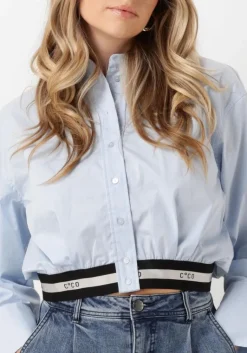 CO'COUTURE e co'couture blouses cotton crisp logo crop shirt><noscript><img width=