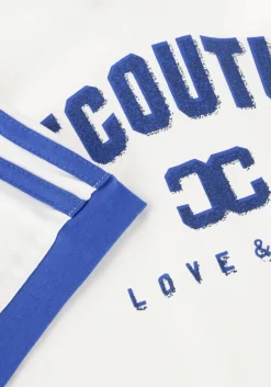 blauwe co'couture t-shirt siaracc oversize sporty v-tee