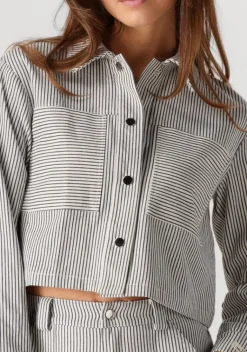 COLOURFUL REBEL e blouses ruby cropped striped blouse><noscript><img width=