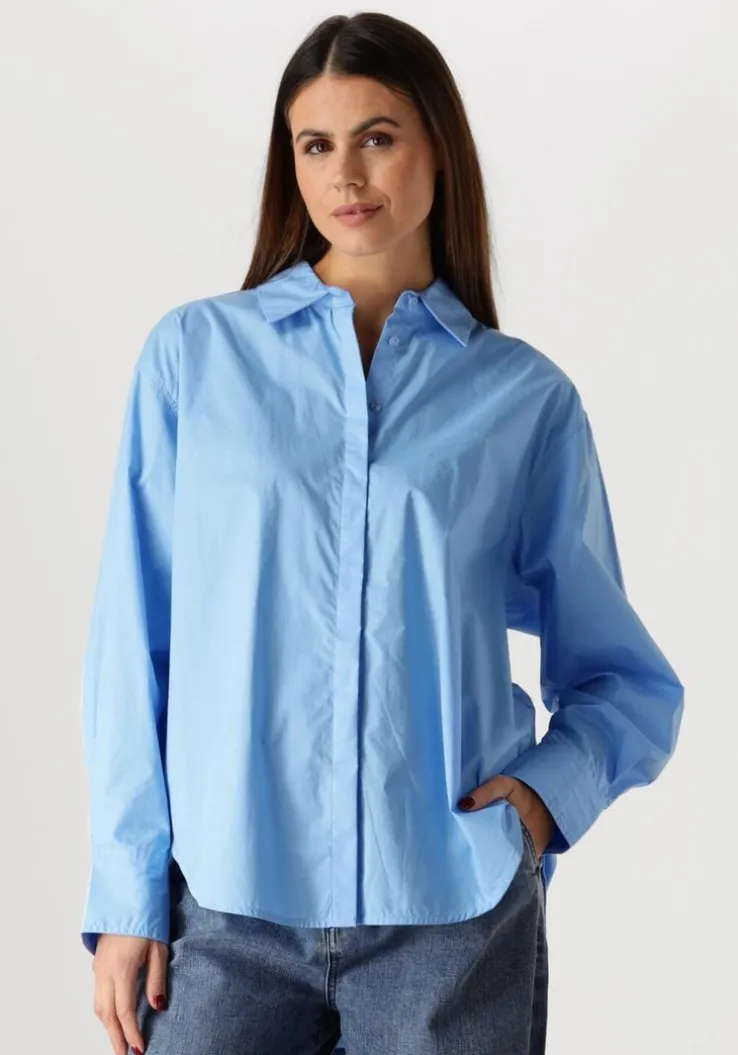 blauwe copenhagen muse blouses cmpoplin-shirt