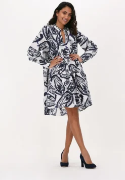 blauwe dea kudibal mini jurk kindra ns (co) dress with balloon sleeves