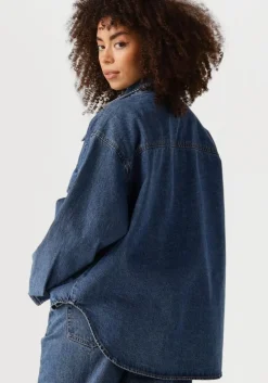 blauwe edited blouses oversize anisha overshirt