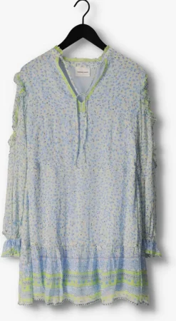 blauwe fabienne chapot mini jurk adrienne dress 75