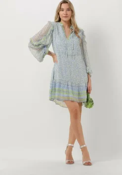 blauwe fabienne chapot mini jurk adrienne dress 75