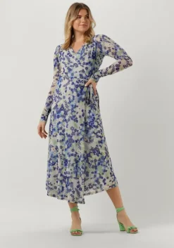 blauwe fabienne chapot midi jurk natalie dress 123