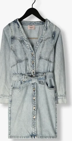 blauwe freebird mini jurk dominiek