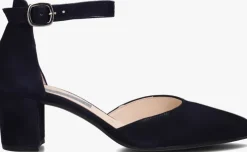 blauwe gabor sandalen met hak 340