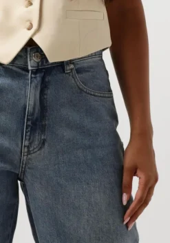 blauwe gestuz wide jeans zolinagz hw wide jeans