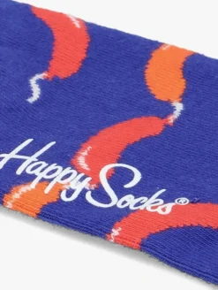 blauwe happy socks sokken sausage
