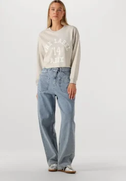 blauwe haute l'amitié wide jeans flip waist pocket tall jeans