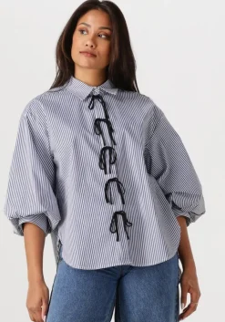 JANSEN AMSTERDAM e blouses lois blouse csb 798 bowstraps 3/4 sleeve wide fit>DAMES Blouses