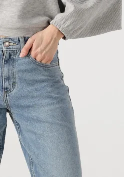 blauwe lee wide jeans rider loose