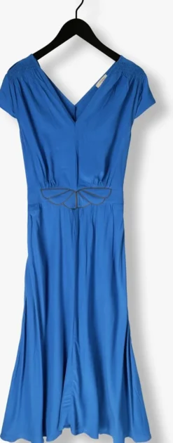 blauwe louizon maxi jurk fayence