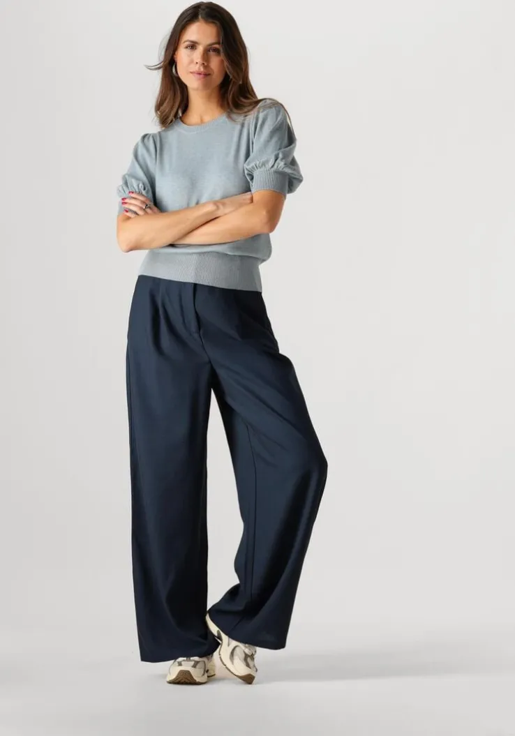 blauwe minus top liva knit tee