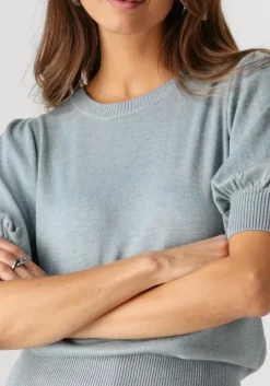 blauwe minus top liva knit tee