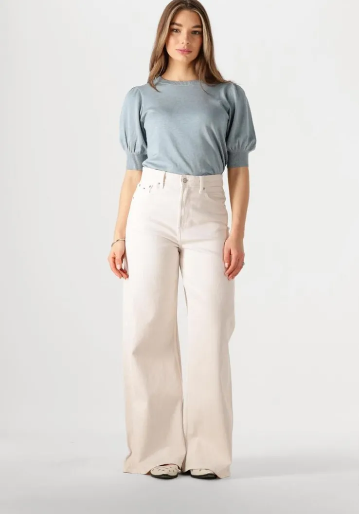 blauwe minus top liva knit tee