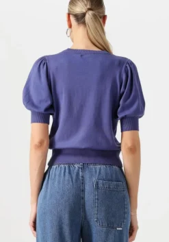 blauwe minus top liva knit tee