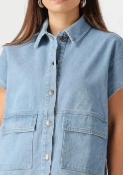 blauwe modström gilet tenormd vest