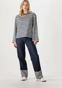 MODSTRÖM e modström tops & t-shirts hellenmd ls stripe t-shirt>DAMES Tops & T-Shirts