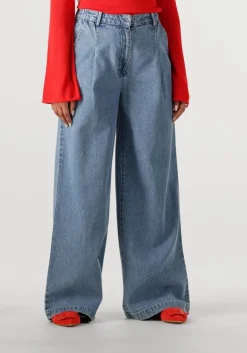 blauwe modström wide jeans minnimd pants