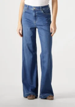 blauwe mos mosh wide jeans dara deluxe jeans