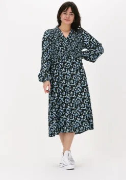 MSCH COPENHAGEN e midi jurk kalika jalina dress aop>DAMES Jurken