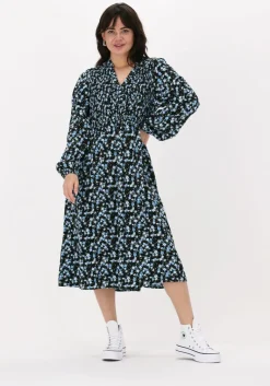 MSCH COPENHAGEN e midi jurk kalika jalina dress aop>DAMES Jurken