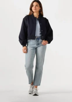 blauwe my essential wardrobe straight leg jeans dangomw 144 high straight y