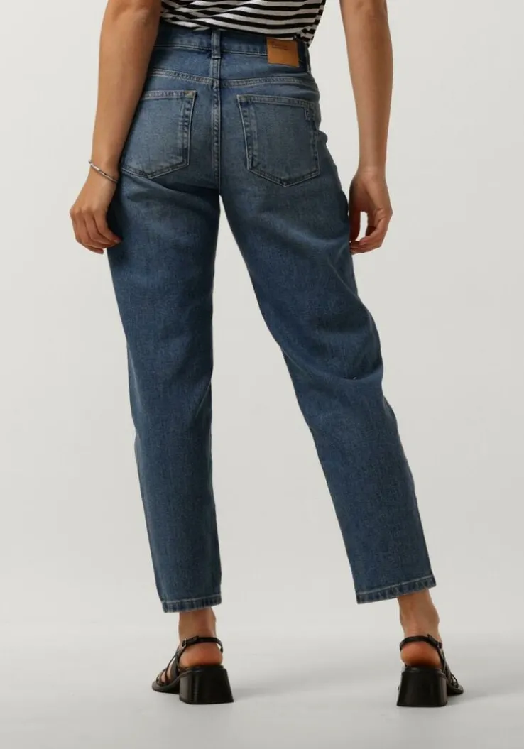 blauwe my essential wardrobe mom jeans 34 the mommy 139 high tapered